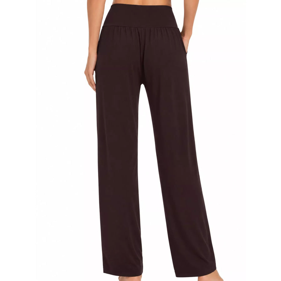 High-Waisted Wide-Leg Pants Apparel and Accessories