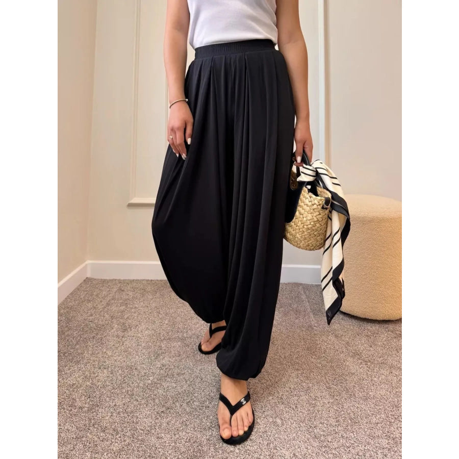 High-Waisted Wide-Leg Pants Apparel and Accessories