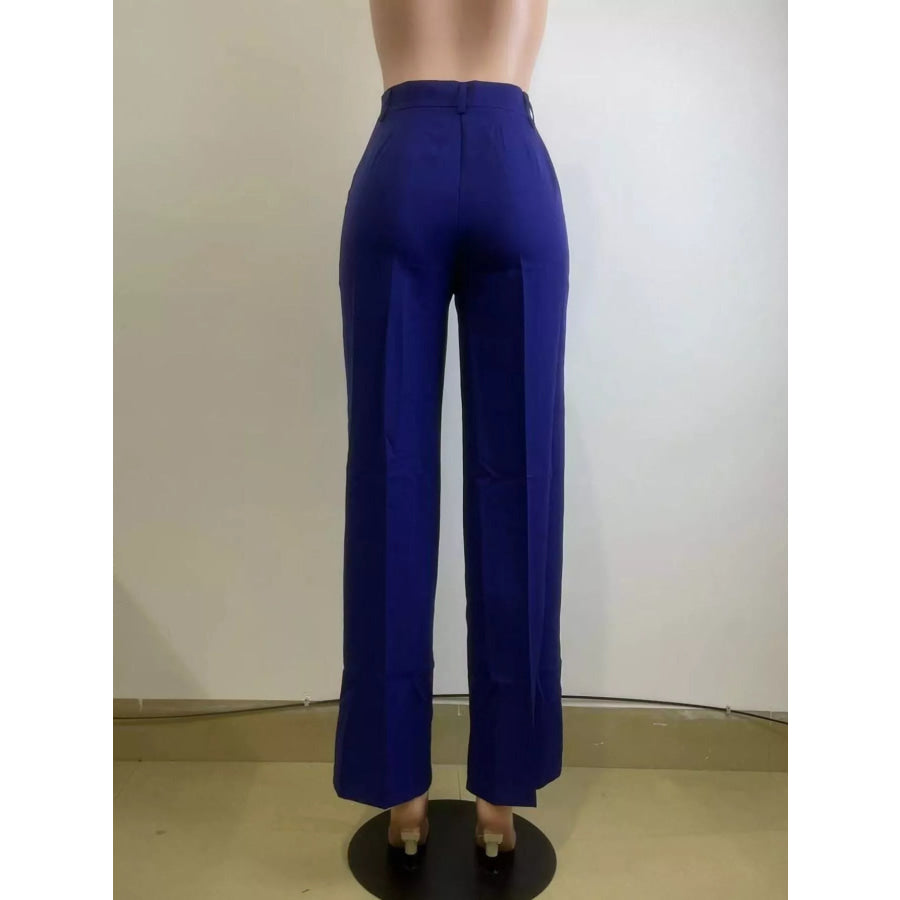High-Waisted Wide-Leg Pants Apparel and Accessories