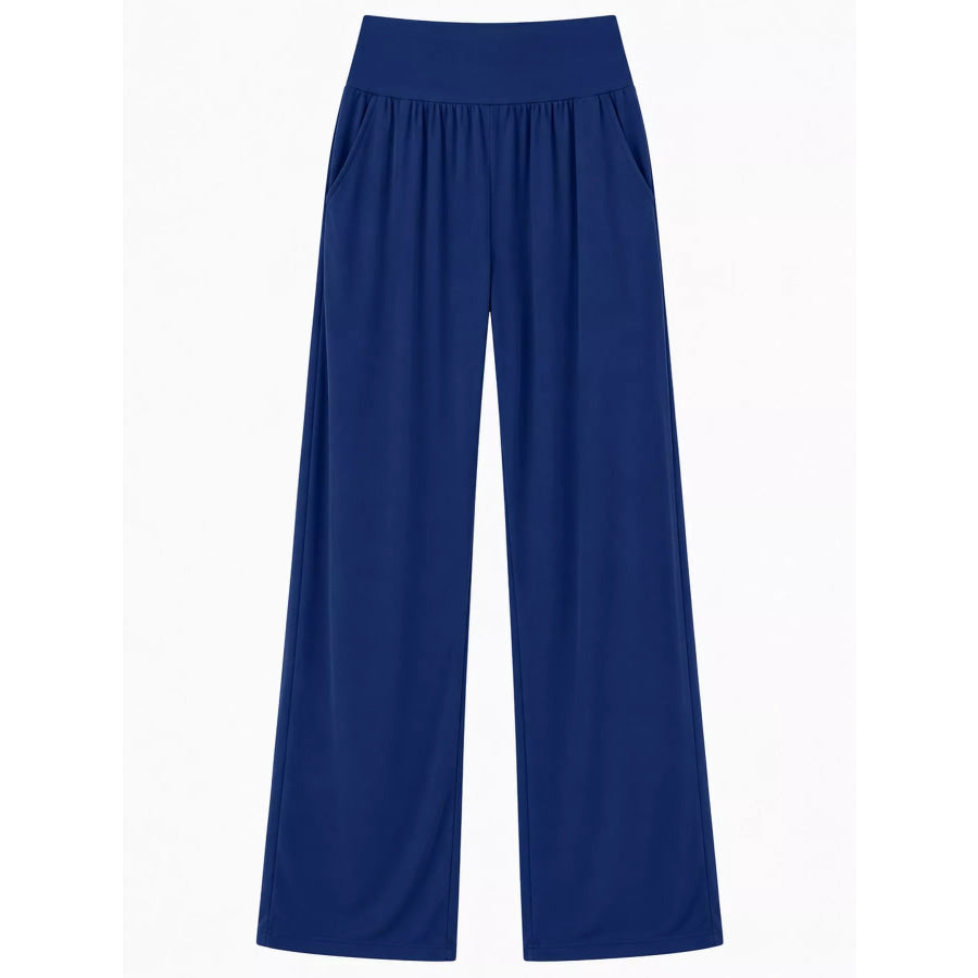 High-Waisted Wide-Leg Pants Apparel and Accessories