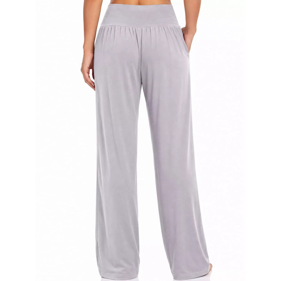 High-Waisted Wide-Leg Pants Apparel and Accessories