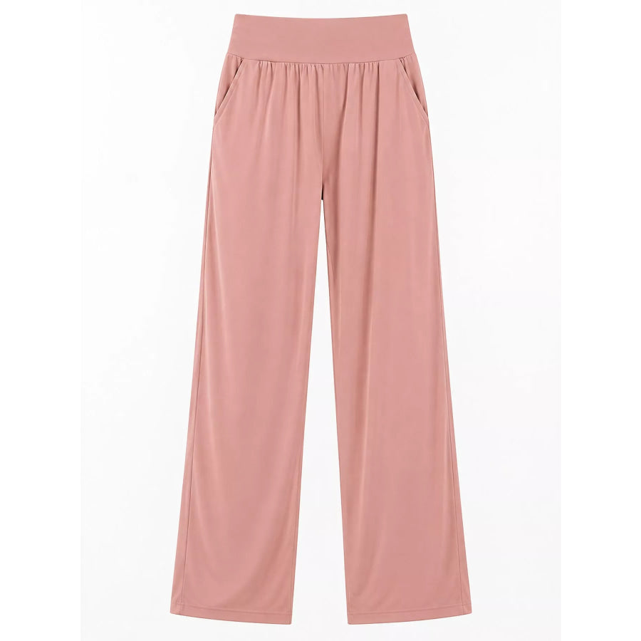 High-Waisted Wide-Leg Pants Apparel and Accessories