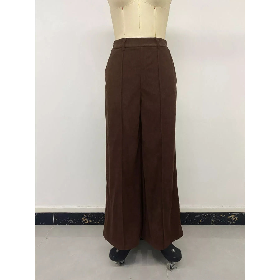High-Waisted Wide-Leg Pants Apparel and Accessories