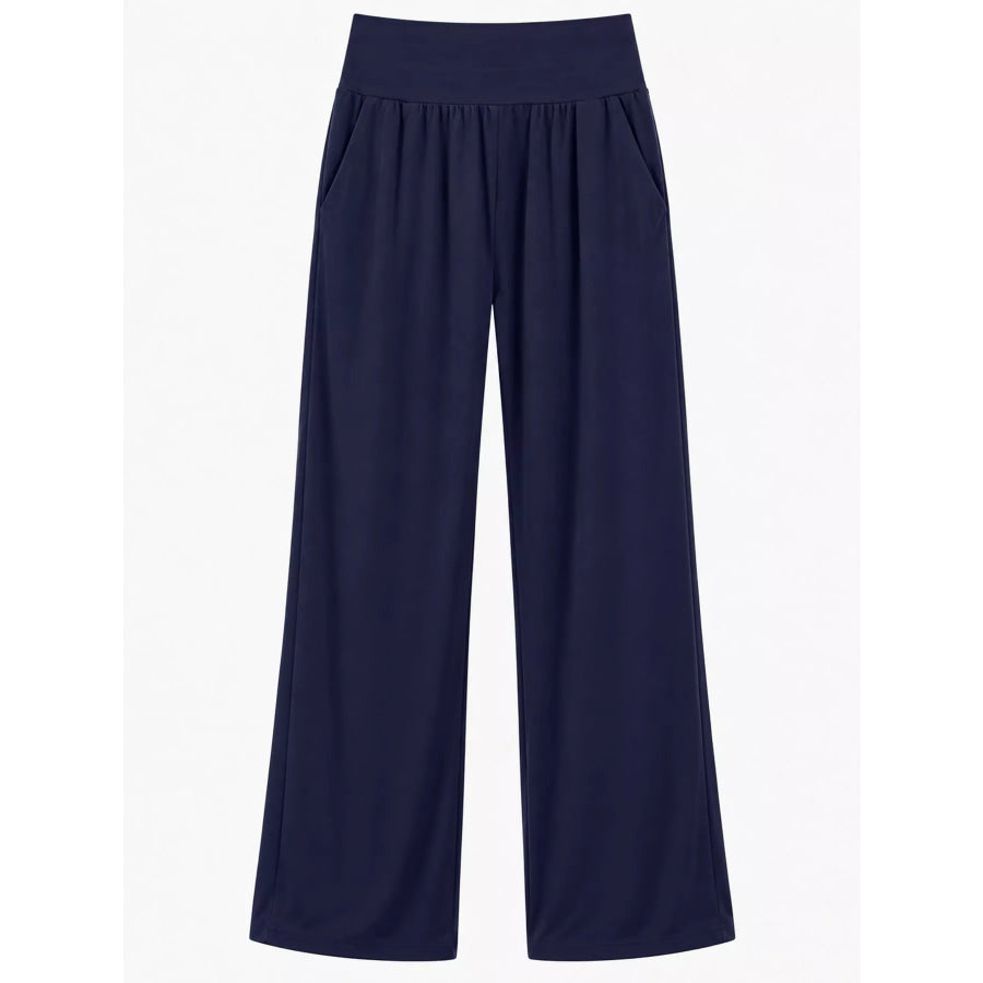High-Waisted Wide-Leg Pants Apparel and Accessories