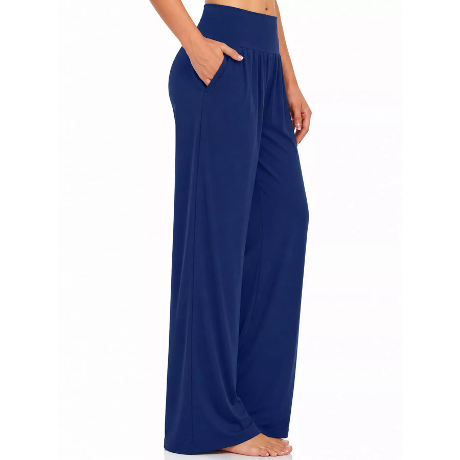 High-Waisted Wide-Leg Pants Apparel and Accessories