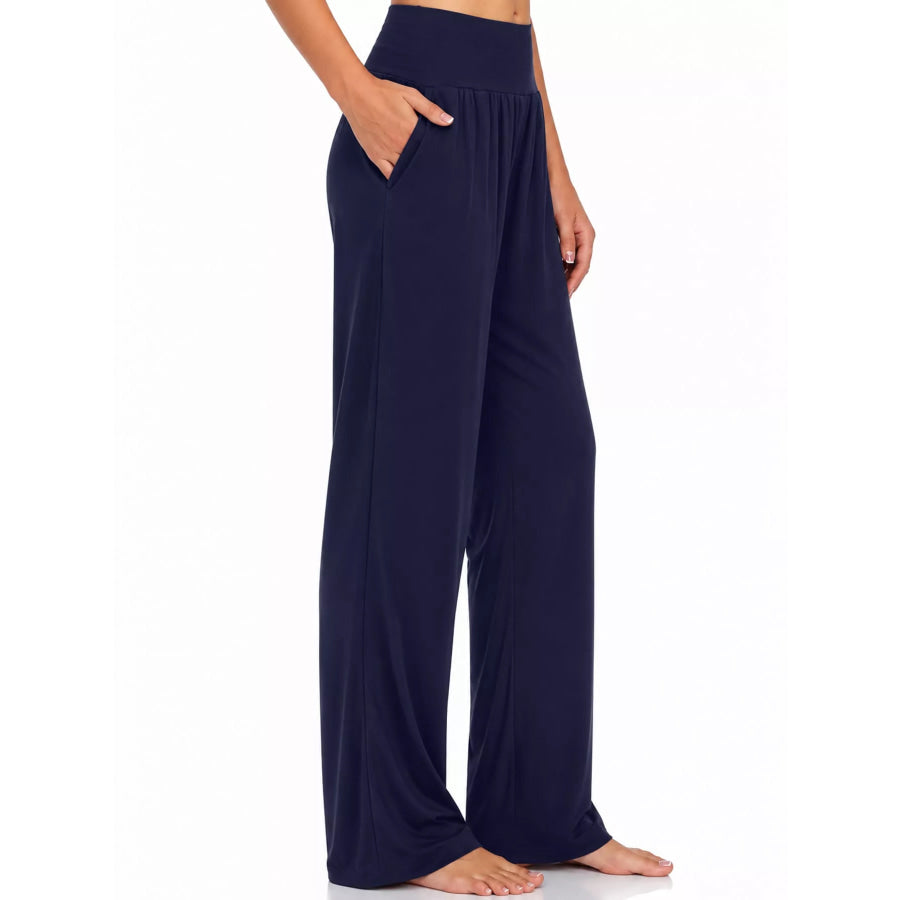 High-Waisted Wide-Leg Pants Apparel and Accessories