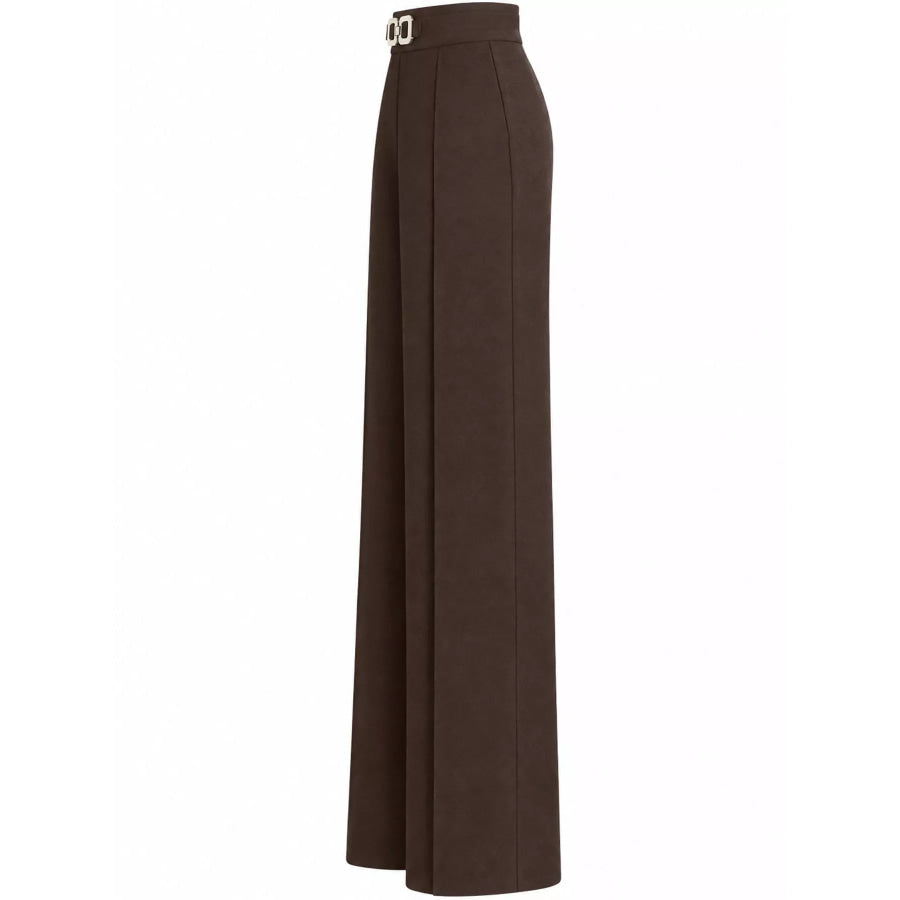 High-Waisted Wide-Leg Pants Apparel and Accessories