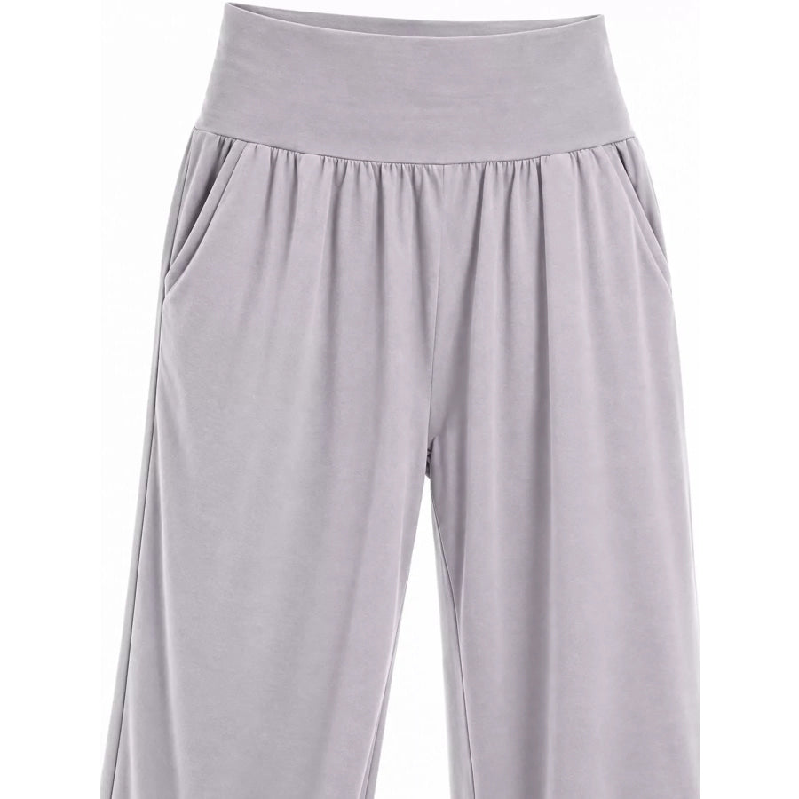 High-Waisted Wide-Leg Pants Apparel and Accessories