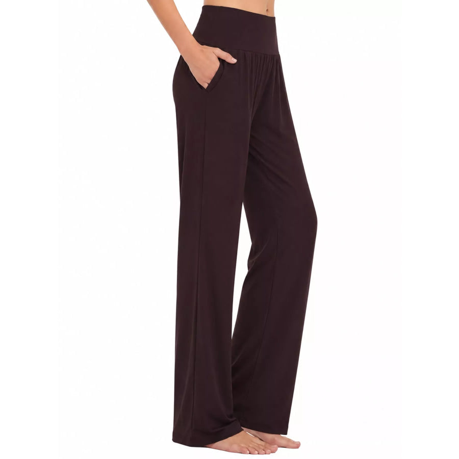 High-Waisted Wide-Leg Pants Apparel and Accessories