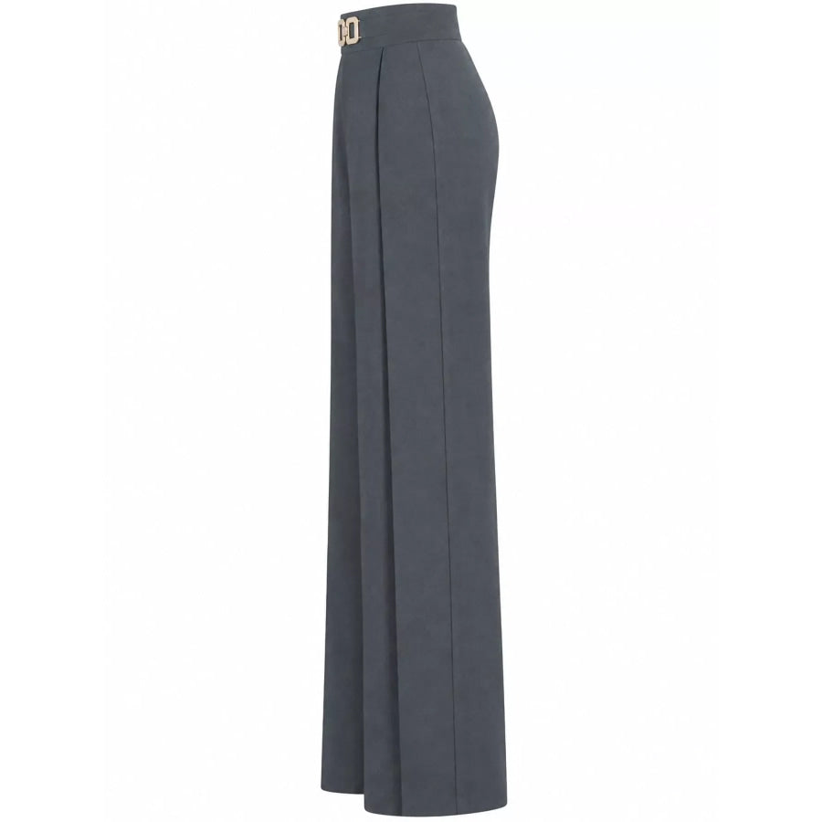 High-Waisted Wide-Leg Pants Apparel and Accessories