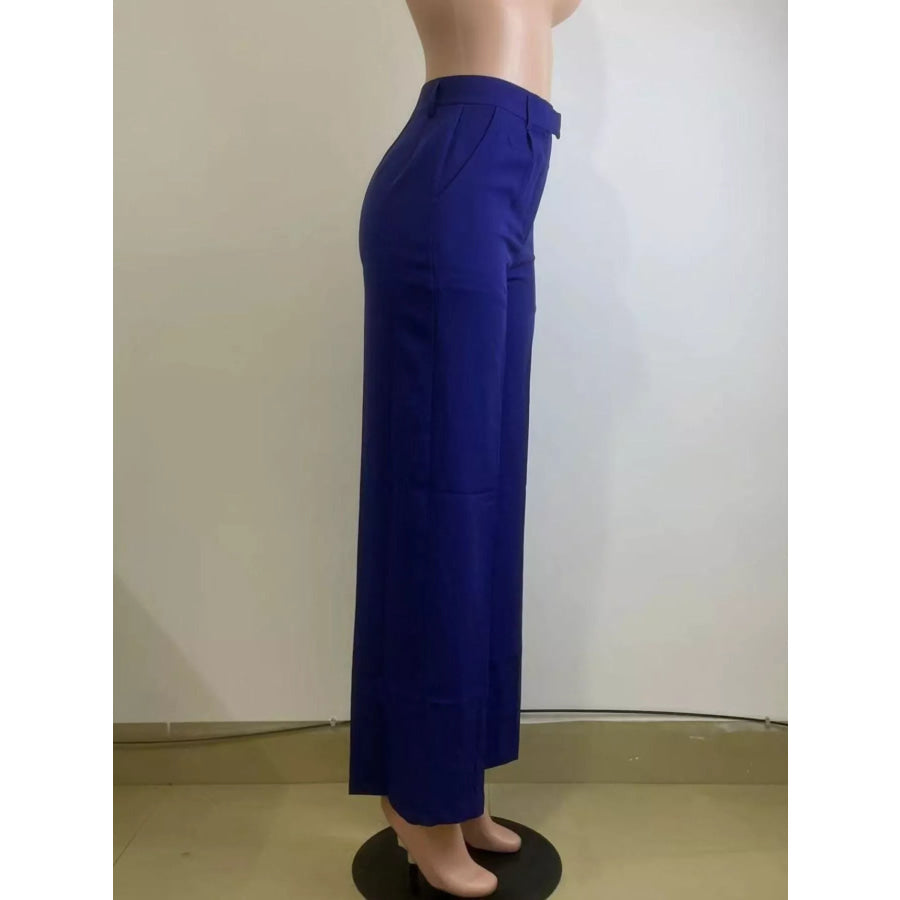 High-Waisted Wide-Leg Pants Apparel and Accessories