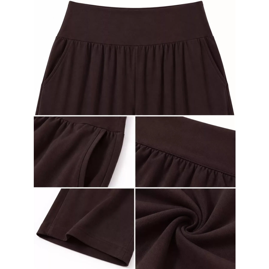 High-Waisted Wide-Leg Pants Apparel and Accessories