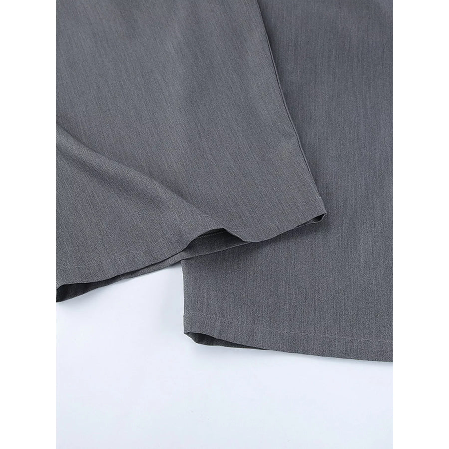 High-Waisted Wide-Leg Pleated Pants Apparel and Accessories