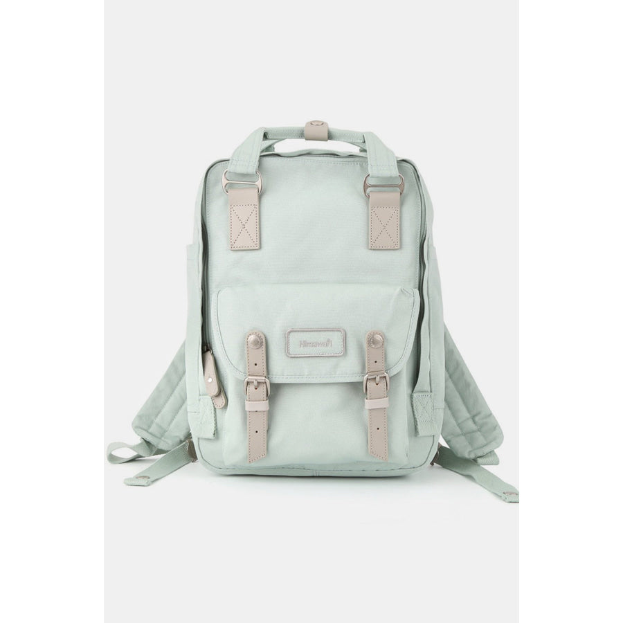 Himawari Contrast Water and Scratch-Resistant Nylon Backpack Bag Mint / One Size Apparel and Accessories