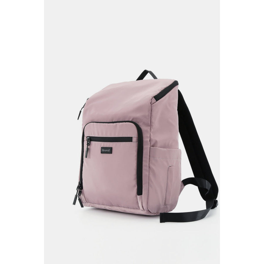 Himawari Nylon Waterproof Backpack Bag Mauve / One Size Apparel and Accessories