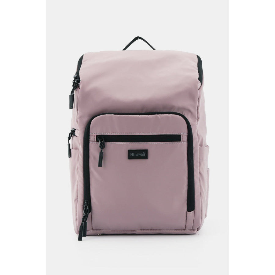 Himawari Nylon Waterproof Backpack Bag Mauve / One Size Apparel and Accessories