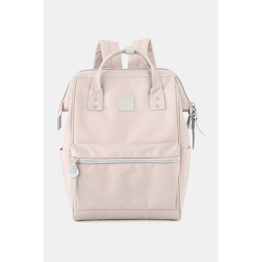 Himawari Water Resistant Canvas Backpack Bag with Side Pockets Blush Pink / One Size Apparel and Accessories