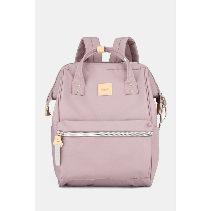 Himawari Water Resistant Canvas Backpack Bag with Side Pockets Light Mauve / One Size Apparel and Accessories