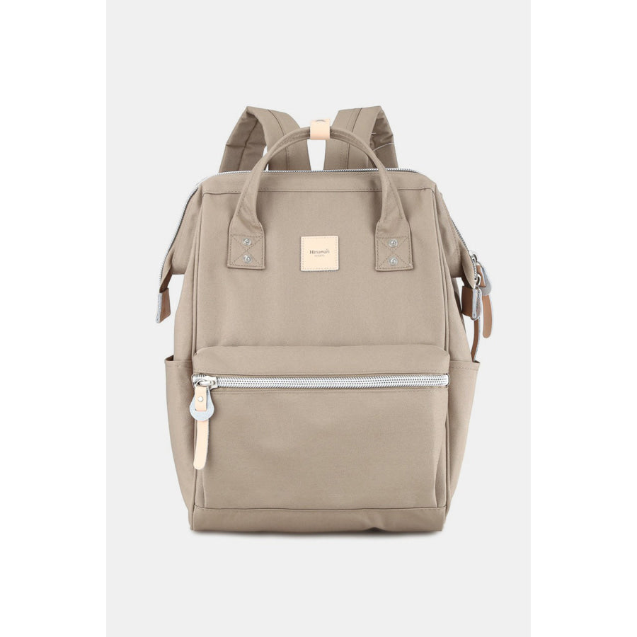 Himawari Water Resistant Canvas Backpack Bag with Side Pockets Mocha / One Size Apparel and Accessories