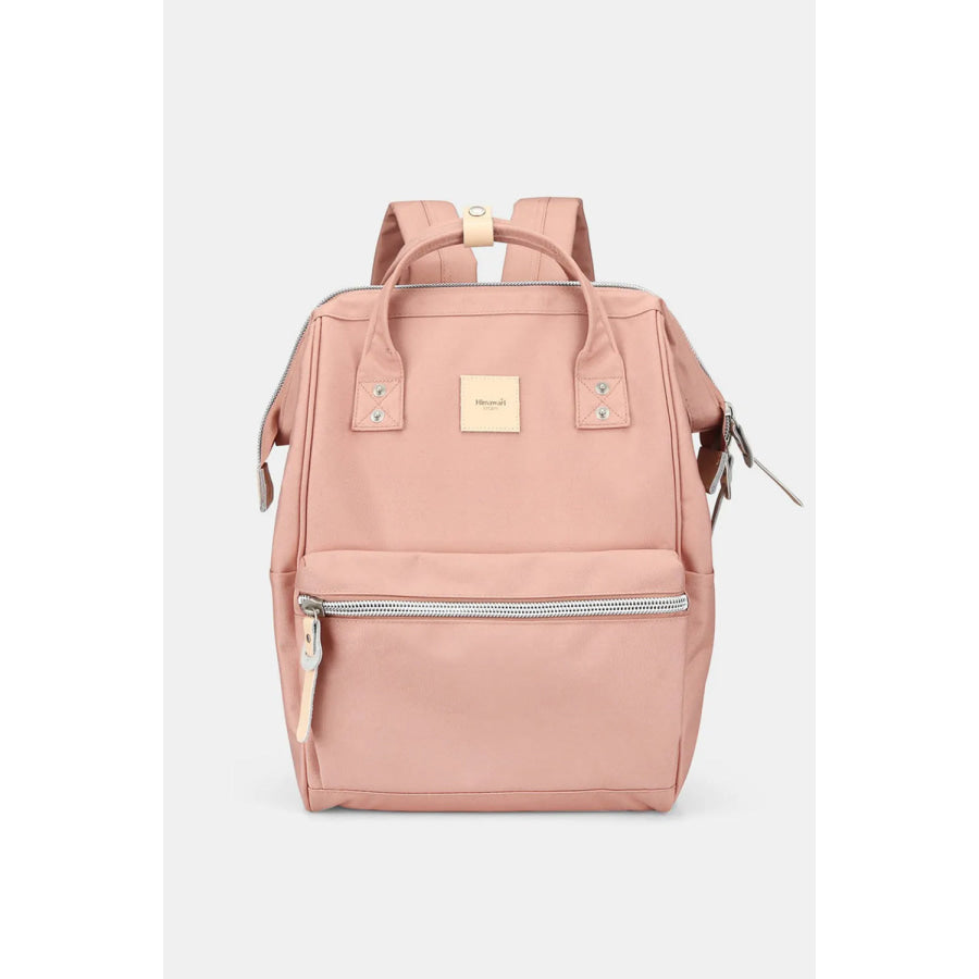 Himawari Water Resistant Canvas Backpack Bag with Side Pockets Pink / One Size Apparel and Accessories