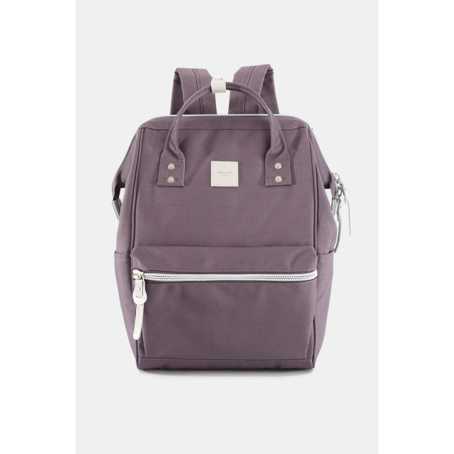 Himawari Water Resistant Canvas Backpack Bag with Side Pockets Purple / One Size Apparel and Accessories