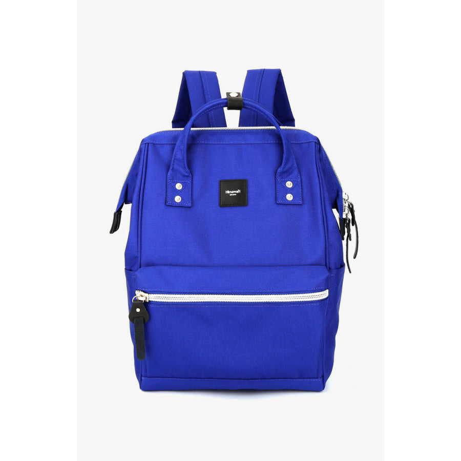 Himawari Water Resistant Canvas Backpack Bag with Side Pockets Royal Blue / One Size Apparel and Accessories