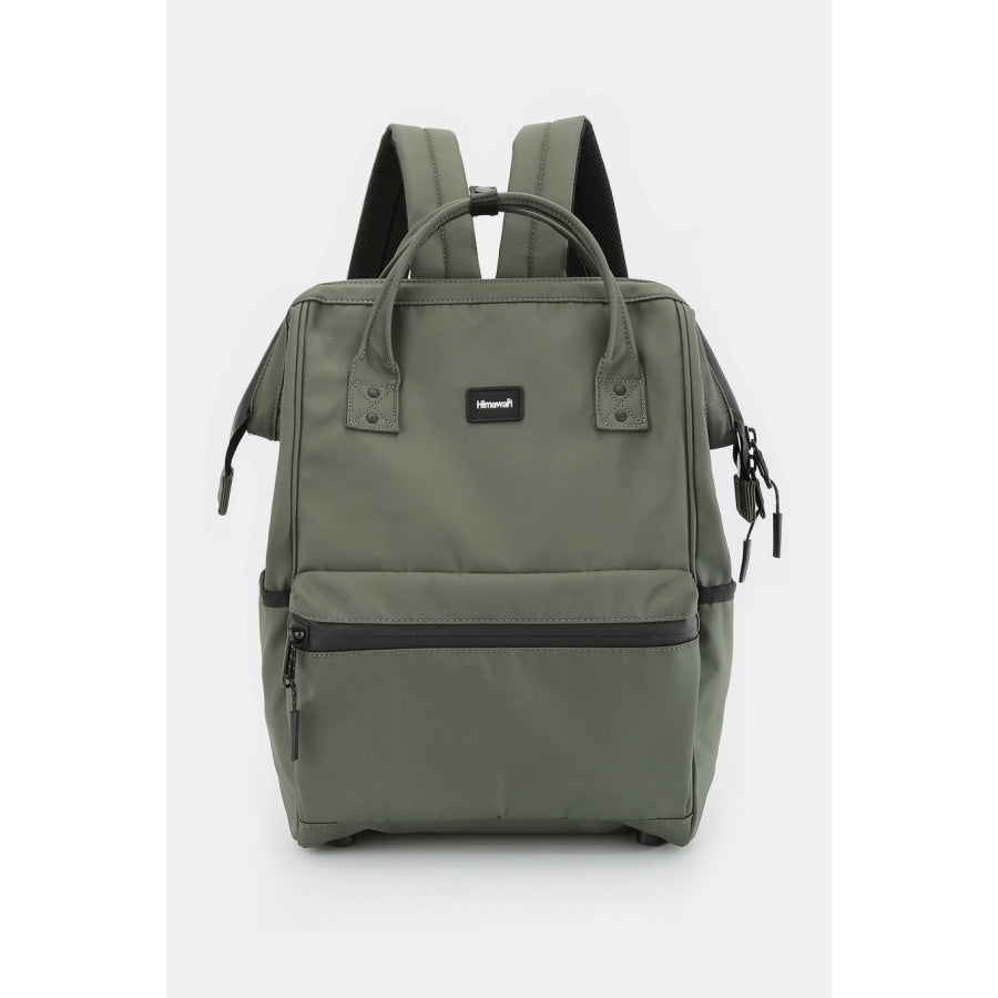 Himawari Waterproof Backpack Bag with External USB Port Green / One Size Apparel and Accessories