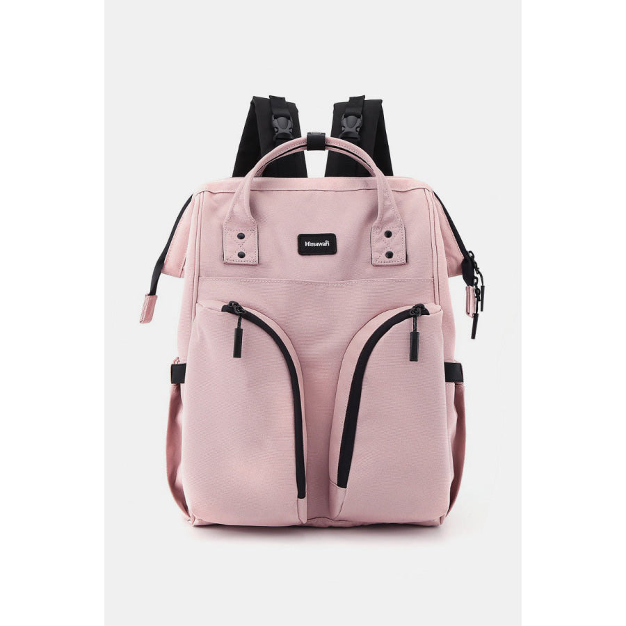 Himawari Waterproof Backpack Bag with Multilayer Pockets Pink / One Size Apparel and Accessories