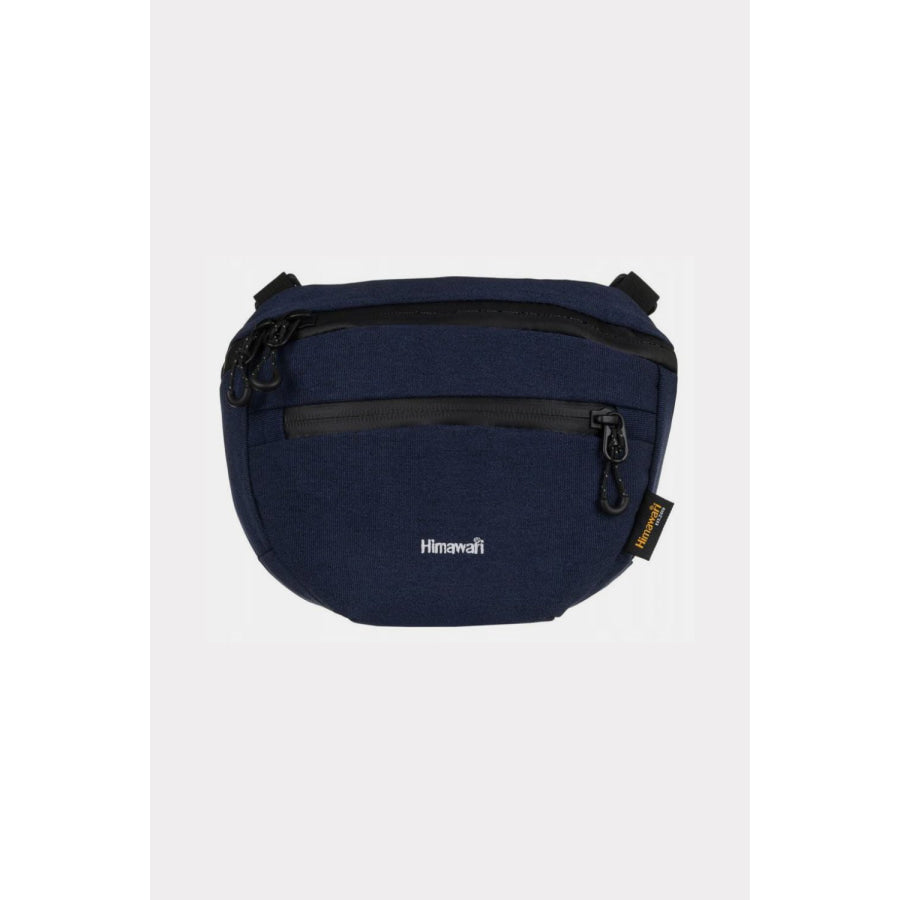 Himawari Waterproof Canvas Adjustable Strap Sling Bag Navy / One Size Apparel and Accessories