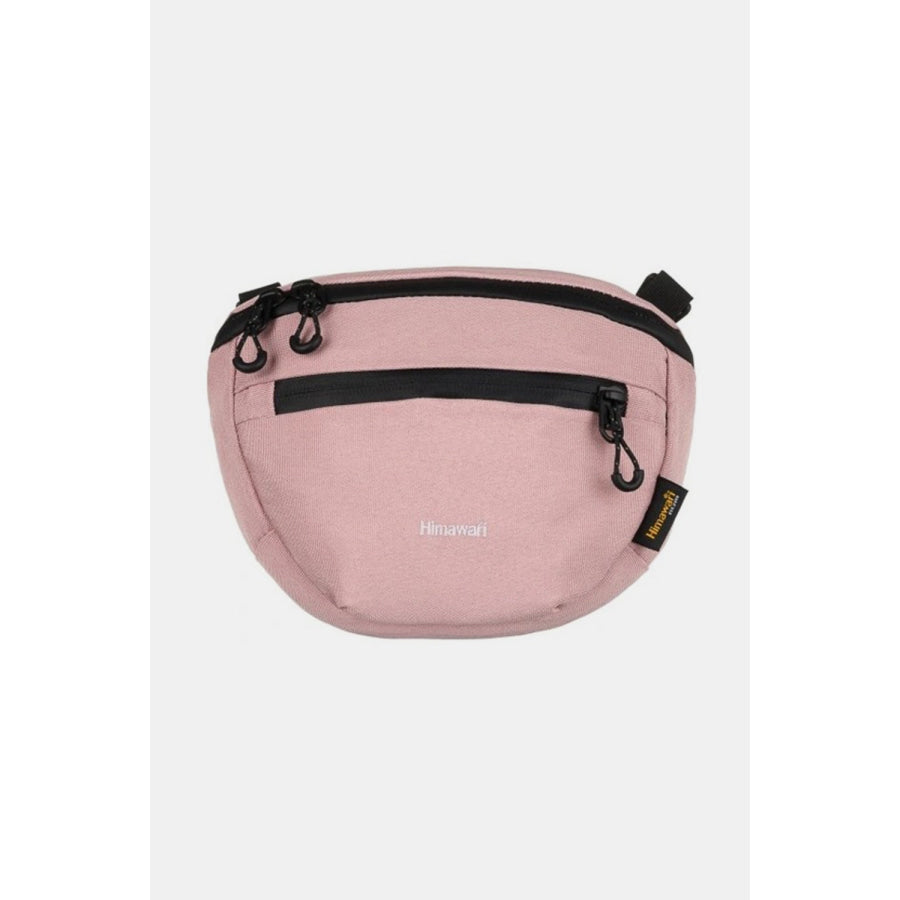 Himawari Waterproof Canvas Adjustable Strap Sling Bag Pink / One Size Apparel and Accessories