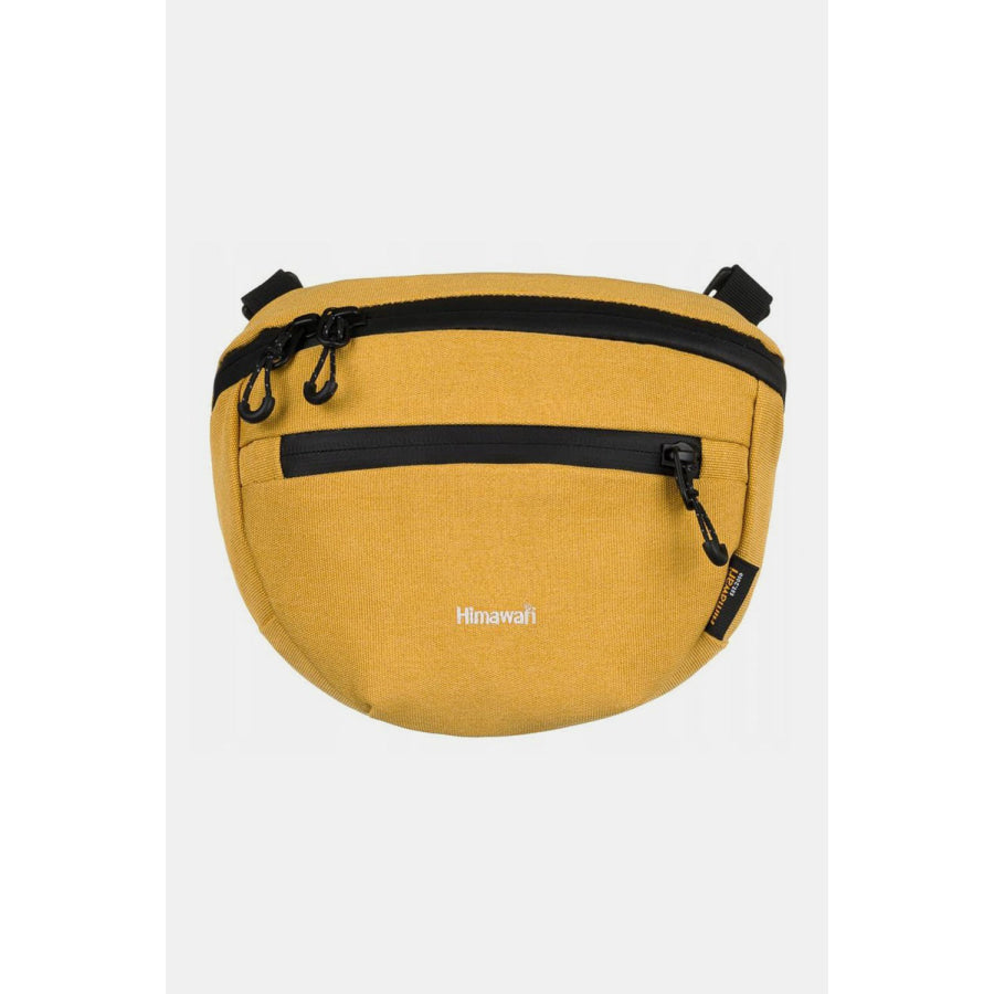 Himawari Waterproof Canvas Adjustable Strap Sling Bag Yellow / One Size Apparel and Accessories