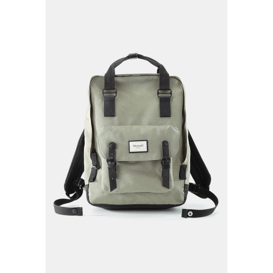 Himawari Waterproof Canvas Backpack Bag with Handles Green / One Size Apparel and Accessories