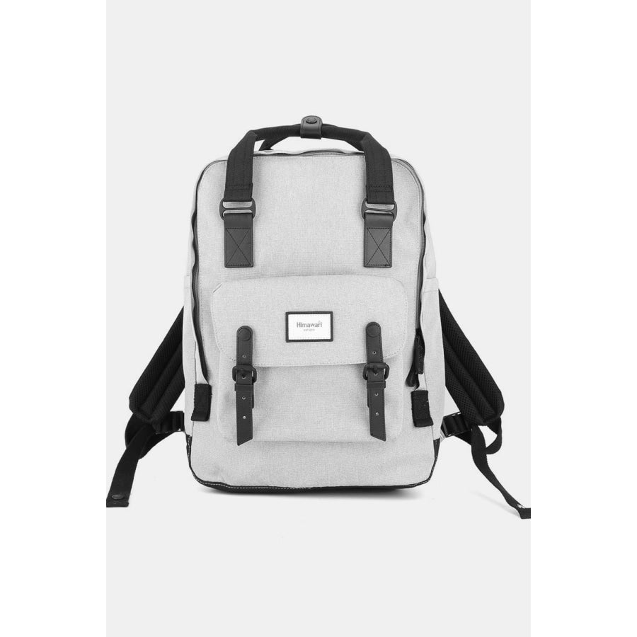 Himawari Waterproof Canvas Backpack Bag with Handles Grey / One Size Apparel and Accessories