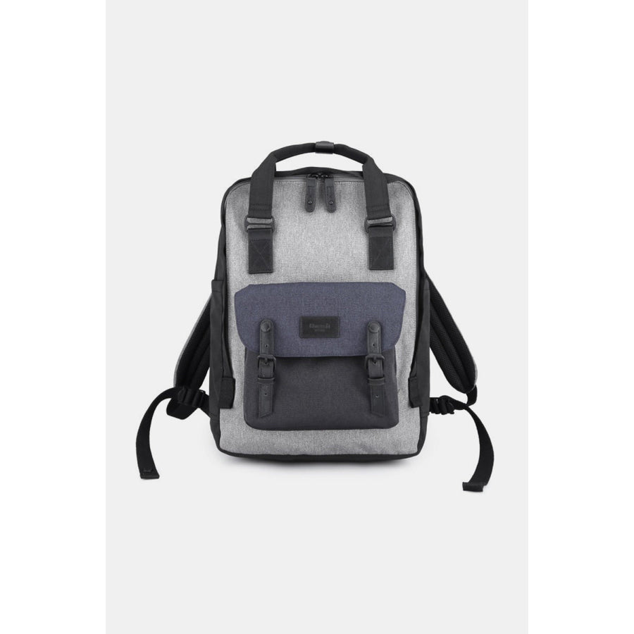 Himawari Waterproof Canvas Backpack Bag with Handles Navy / One Size Apparel and Accessories