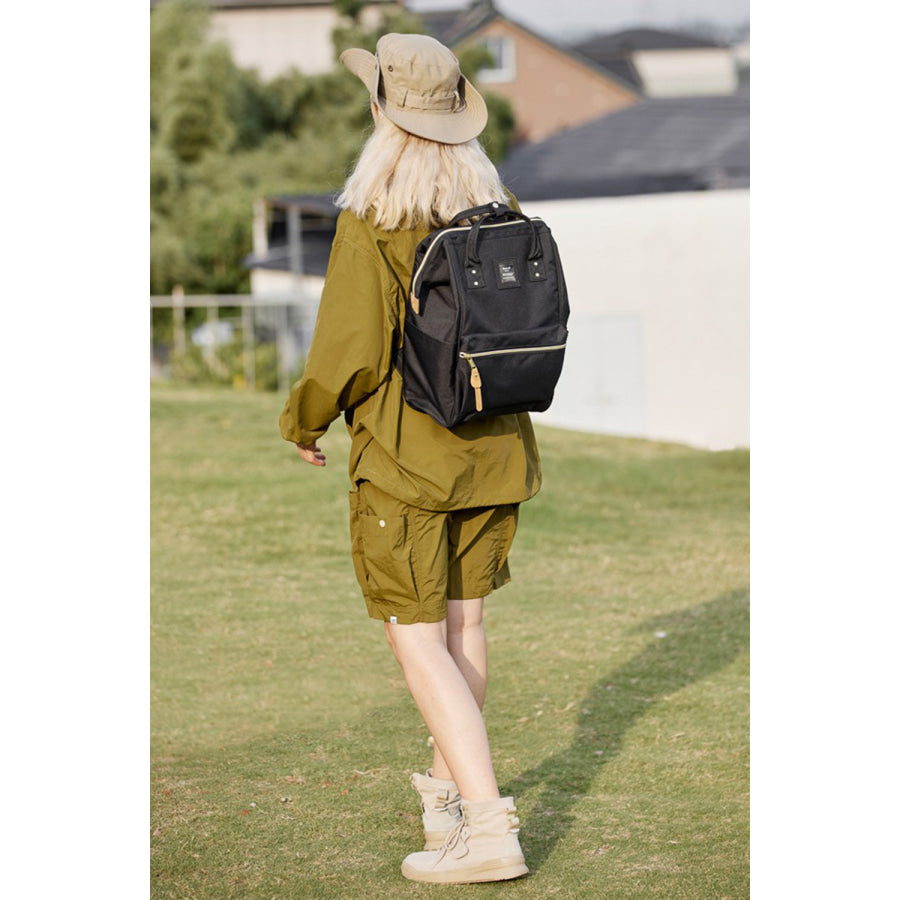 Himawari Waterproof Canvas Backpack Bag with Side Pockets Apparel and Accessories