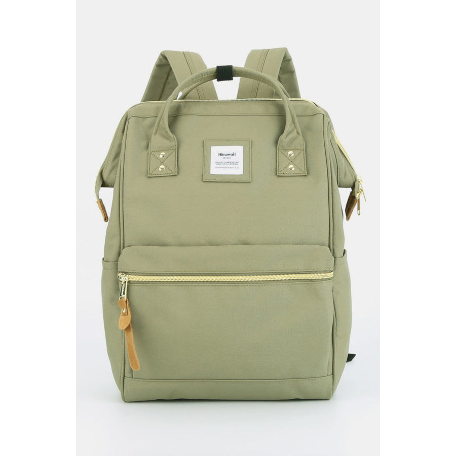 Himawari Waterproof Canvas Backpack Bag with Side Pockets Coach Green / One Size Apparel and Accessories