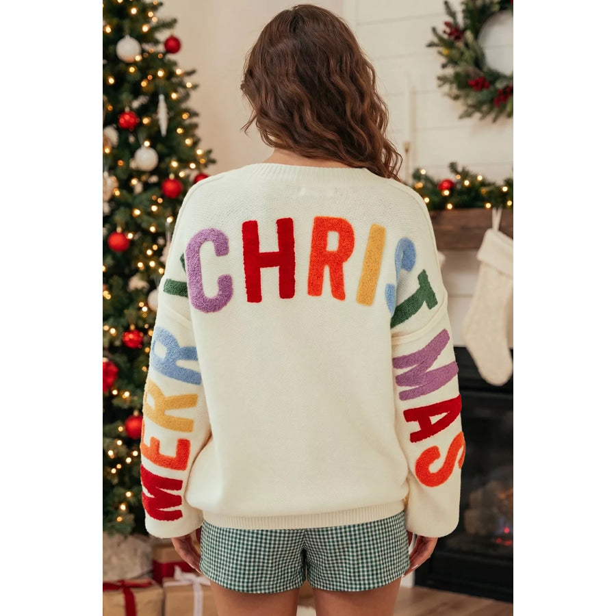 ’HO HO HO’ Button Up Knit Cardigan Apparel and Accessories