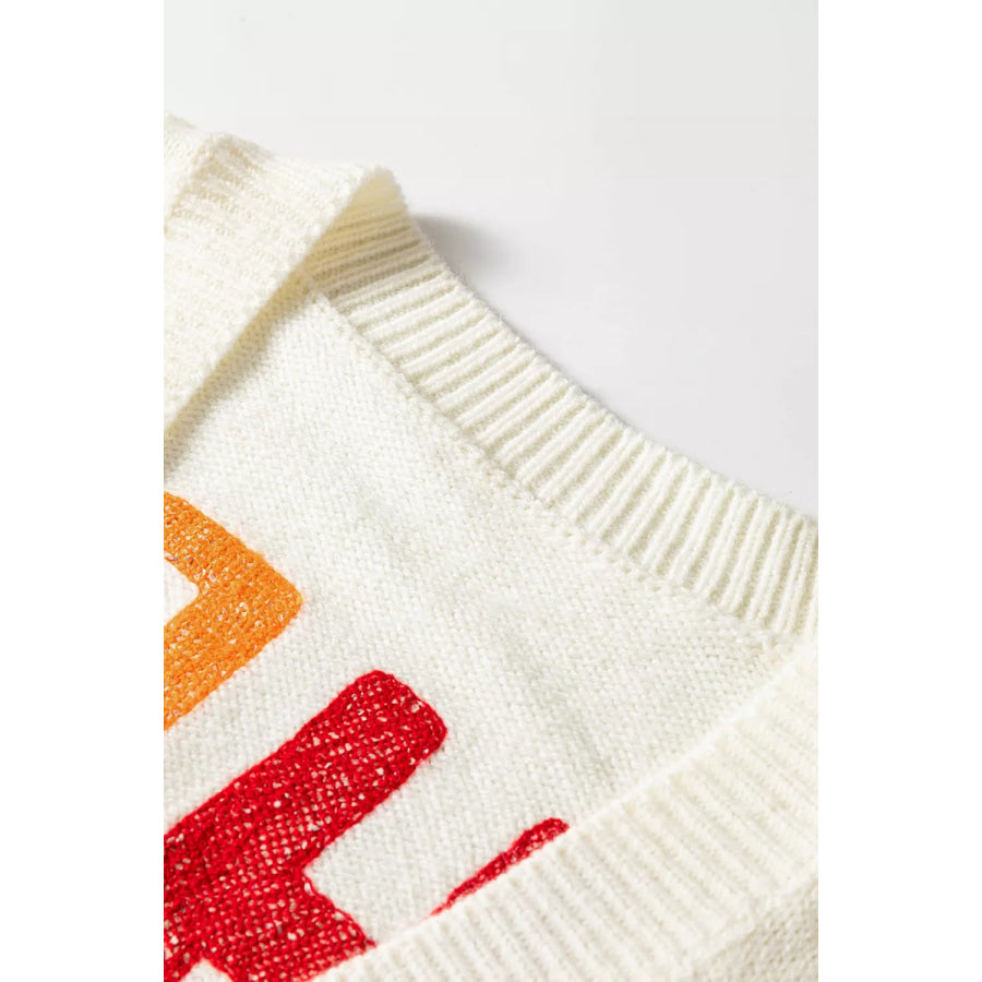’HO HO HO’ Button Up Knit Cardigan Apparel and Accessories