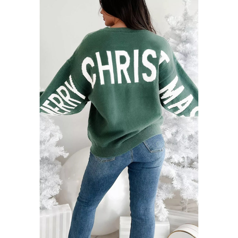 ’HO! HO! HO!’ Graphic Long Sleeve Sweater Apparel and Accessories