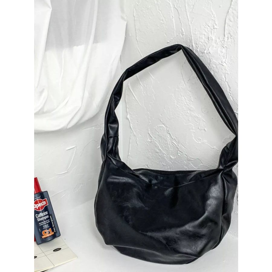 Hobo Style Crossbody Bag Black / ONESIZE Apparel and Accessories