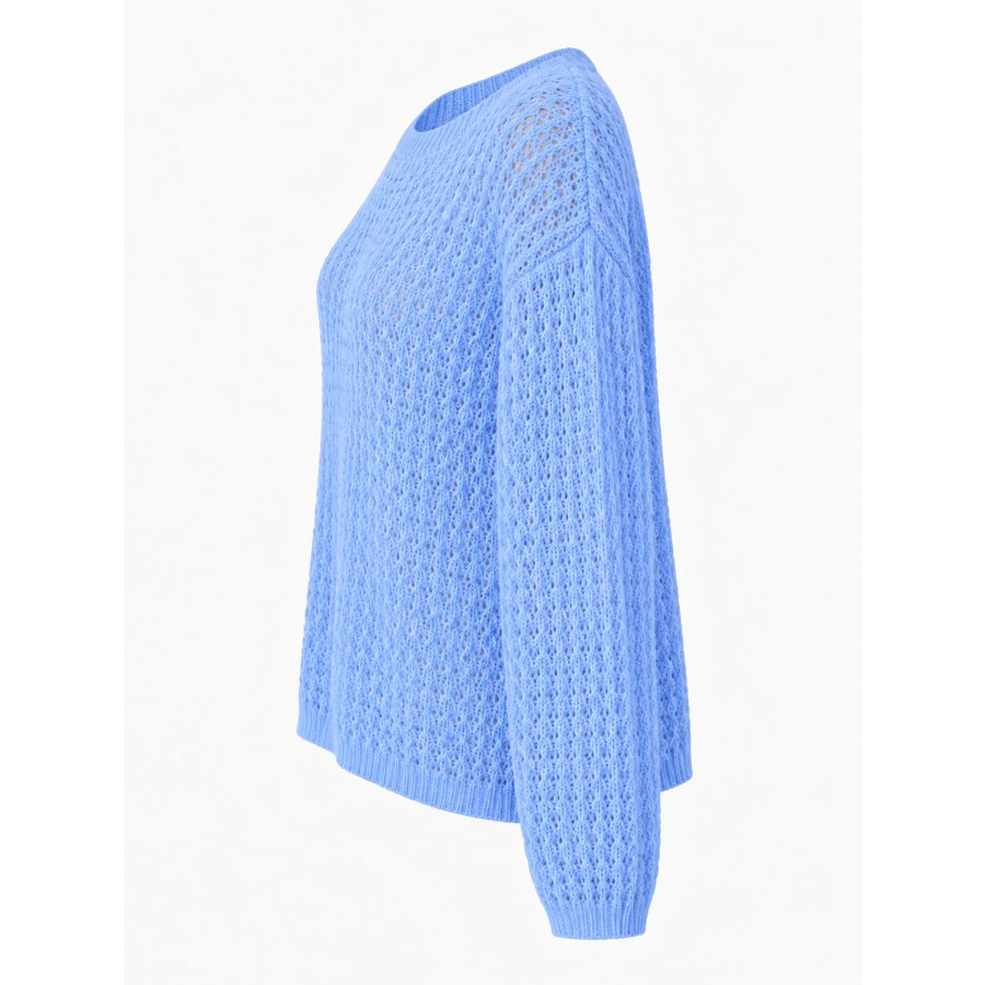 Hollow-Out Breathable Knit Cover Up Top Apparel and Accessories