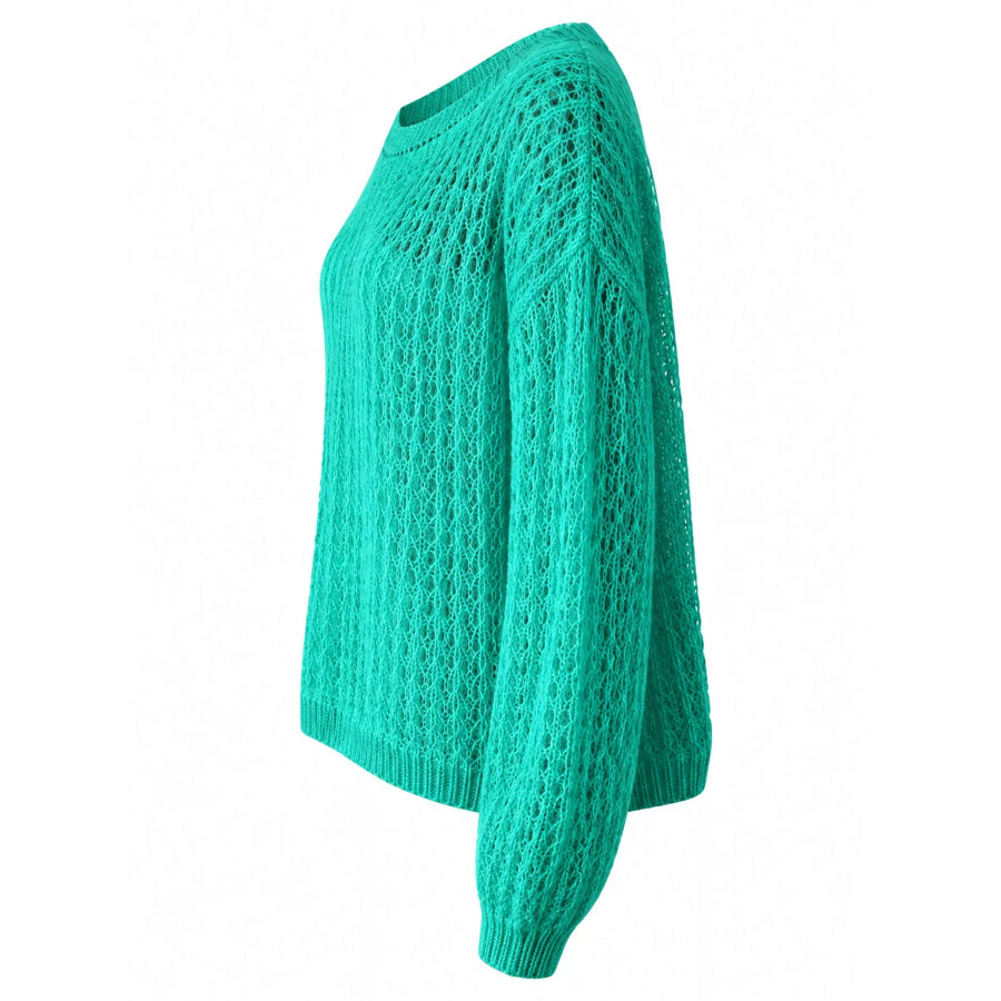 Hollow-Out Breathable Knit Cover Up Top Apparel and Accessories