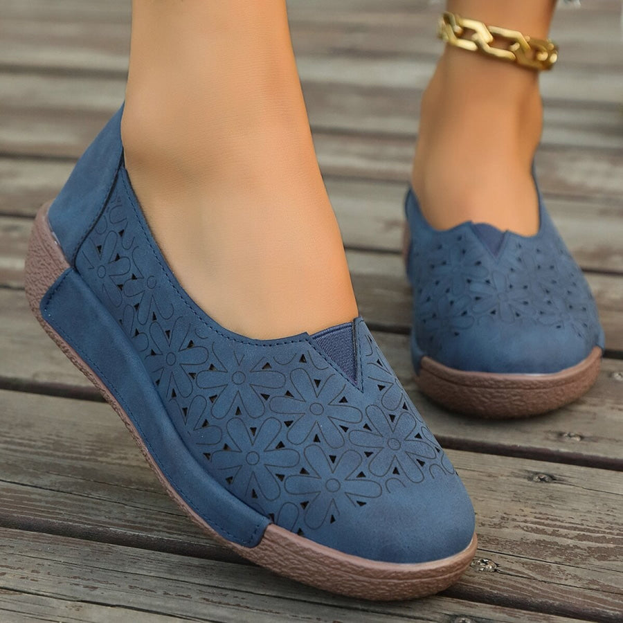 Hollow-Out Casual Loafers Apparel and Accessories
