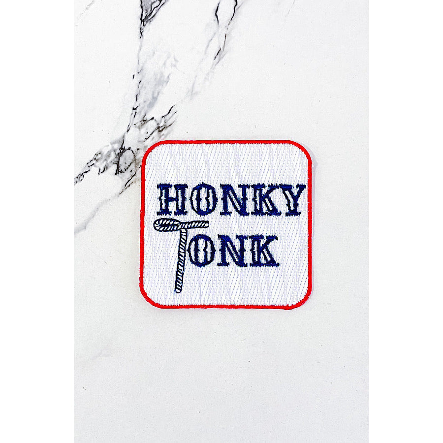 Honky Tonk Square Embroidered Patch WS Patches