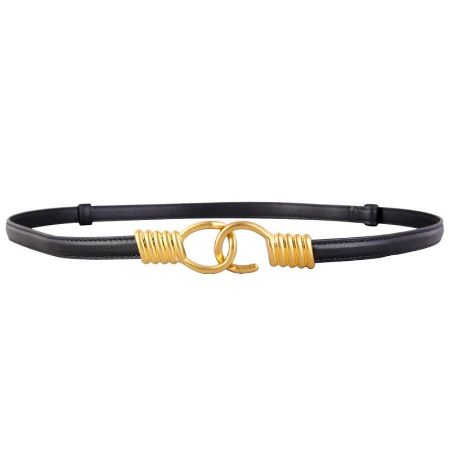 Hook Buckle Skinny Belt Apparel and Accessories