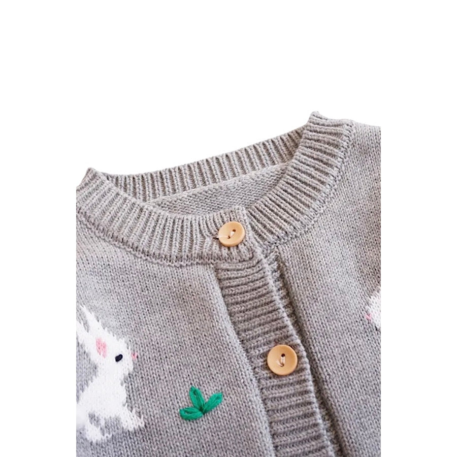 Hopping Along Gray Kids Cardigan - ETA 2/9 WS 503 Other Outerwear