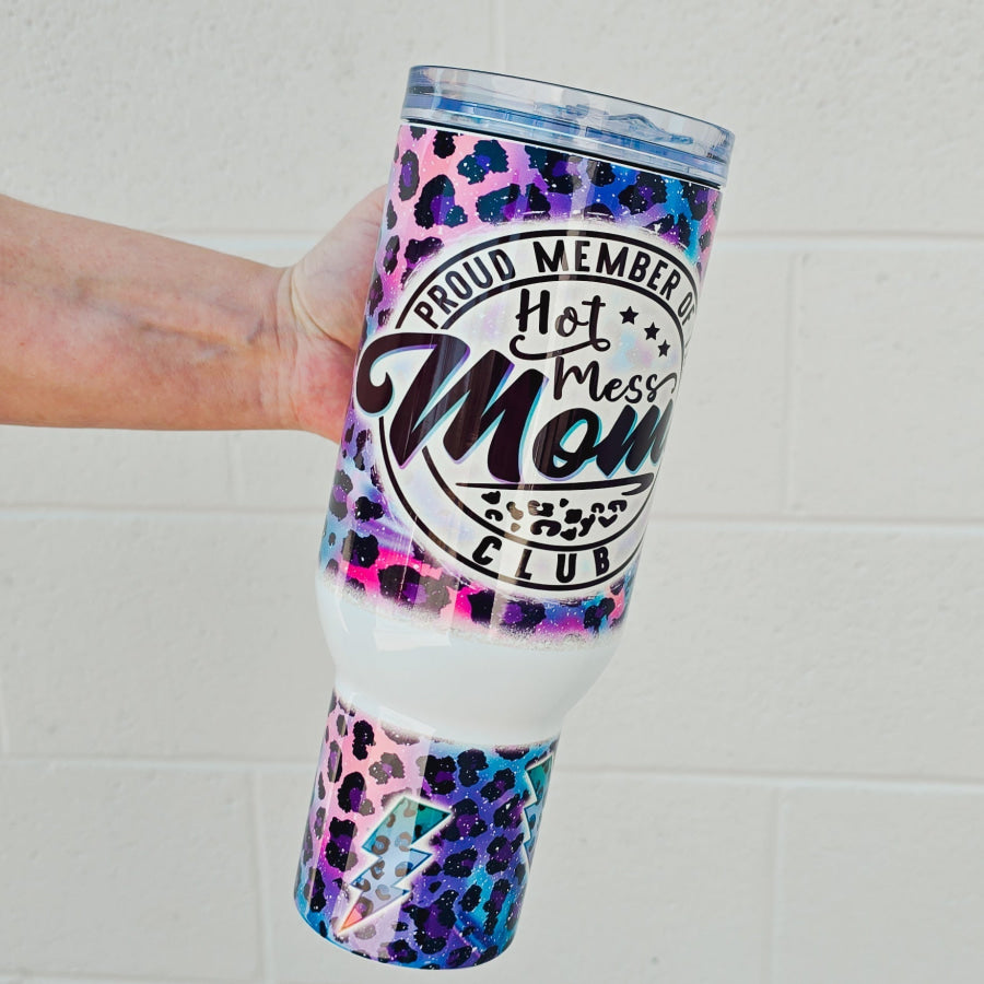 Hot Mess Mom’s Club 40oz Tumbler Tumbler