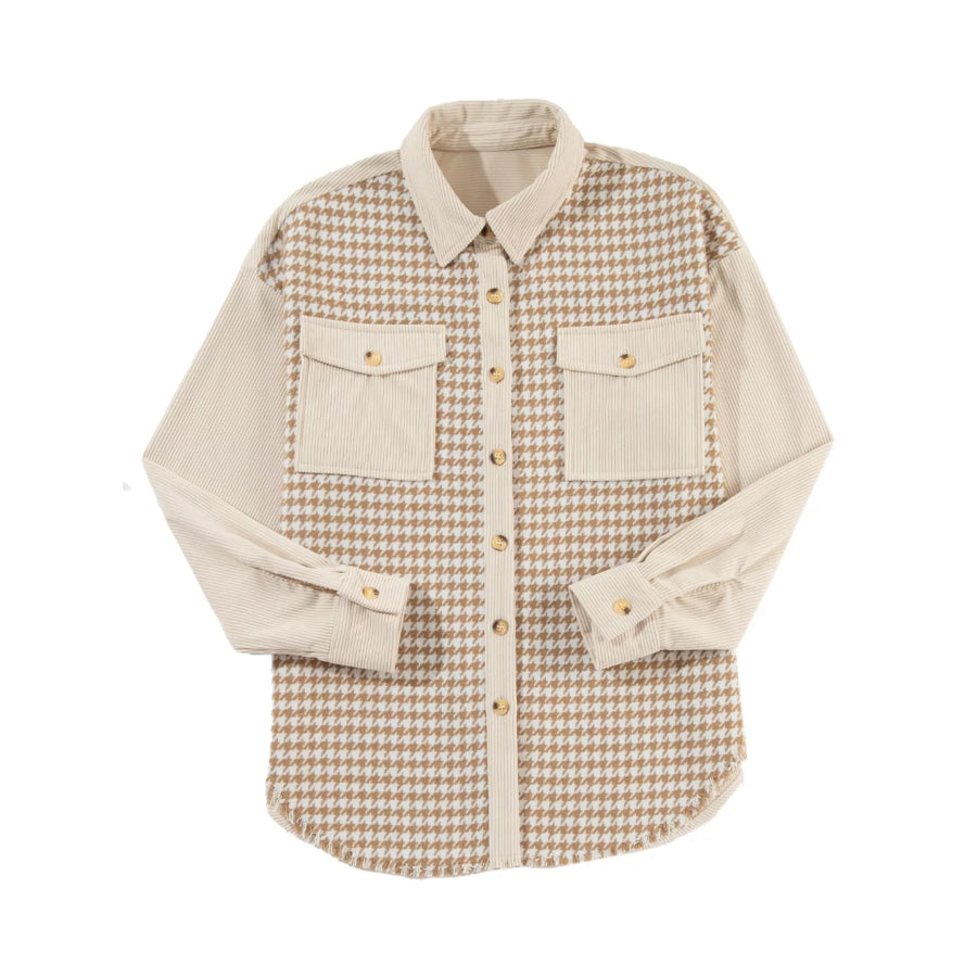 Houndstooth Button-Down Jacket Apparel and Accessories