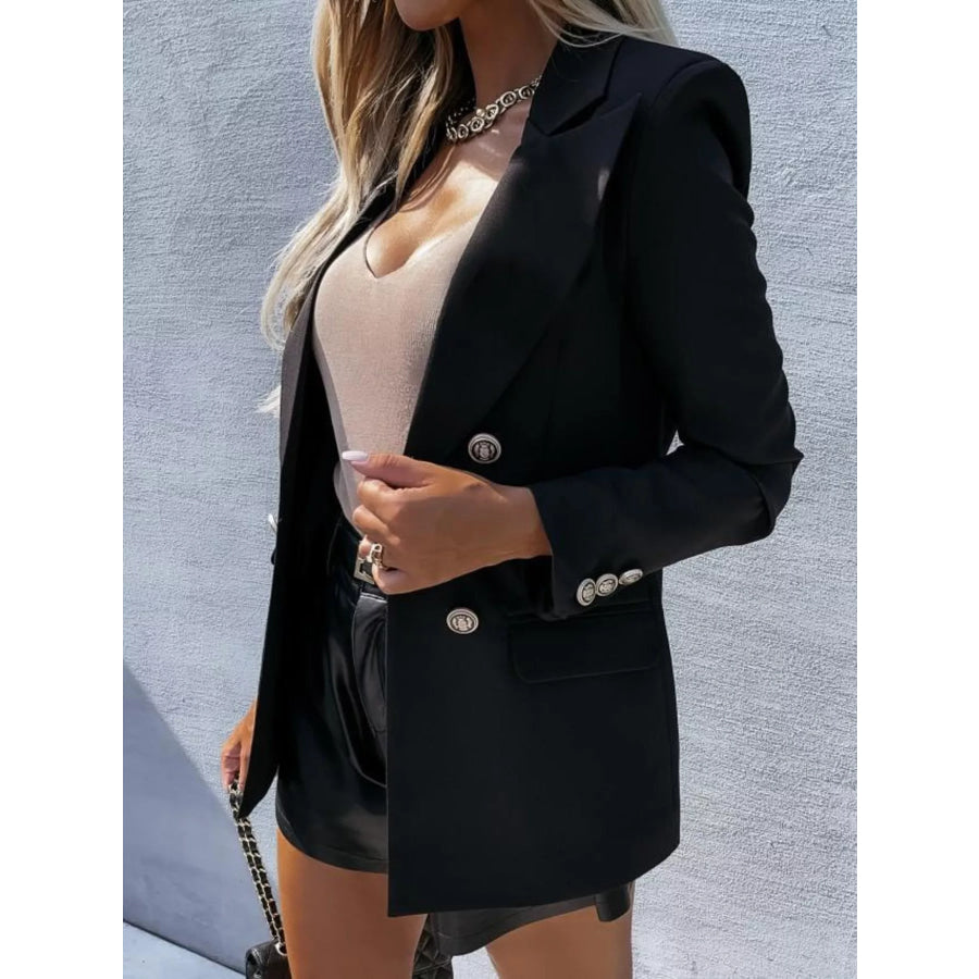 Houndstooth Double-Breasted Blazer Apparel and Accessories