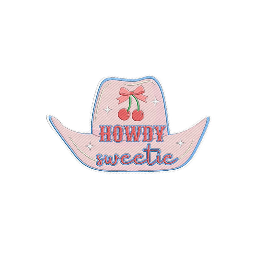 Howdy Sweetie Hat Embroidered Patch WS Patches